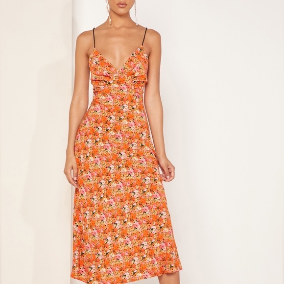 Finders Keepers Floral Plunge Dress - Picture 10 of 12